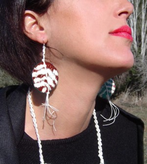 Earrings model Navajo