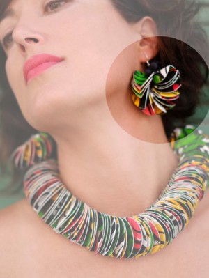 Earrings model Disque "Sonia Delaunay"