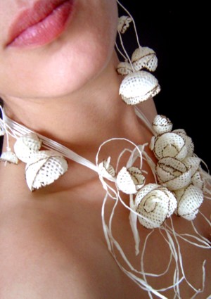 Necklace model Flowers for David Hockney