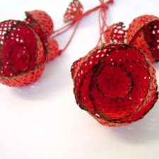 Earrings model Flowers for David Hockney