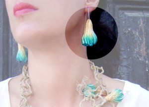 Earrings model Richtersveld Desert Namaquanum