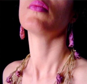 Earrings model Santorini